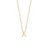 Blush Колие 14k, Буква A