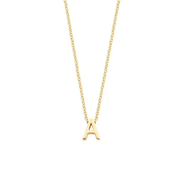 Blush Колие 14k, Буква A
