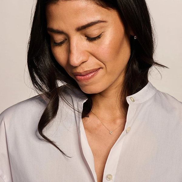 Blush Колие 14k, Буква C