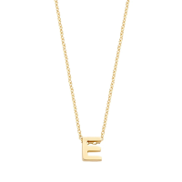 Blush Колие 14k, Буква E