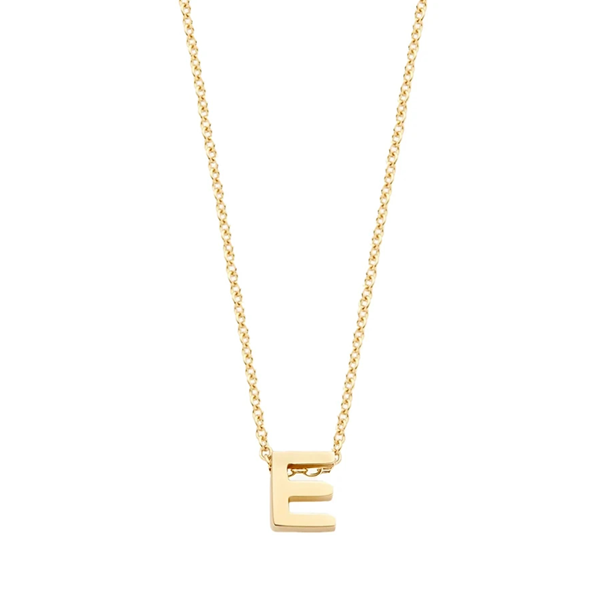 Blush Колие 14k, Буква E