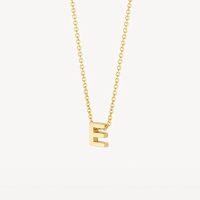 Blush Колие 14k, Буква E
