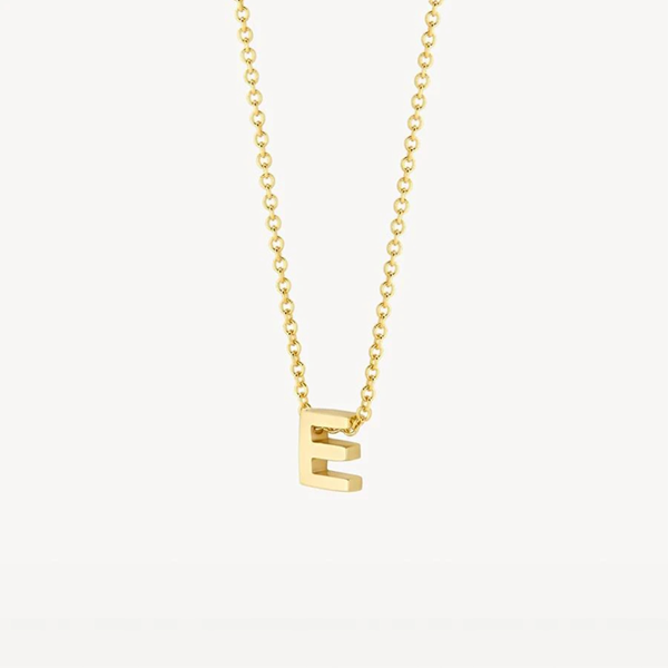 Blush Колие 14k, Буква E