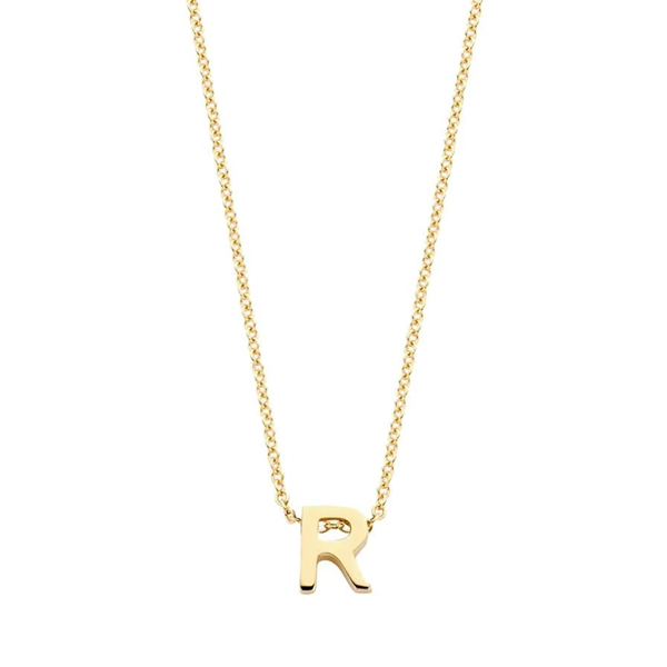 Blush Колие 14k, Буква R