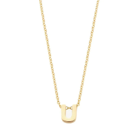 Blush Колие 14k, Буква U