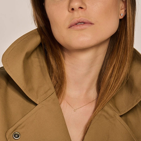 Blush Колие 14k, Буква U