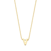 Blush Колие 14k, Буква V