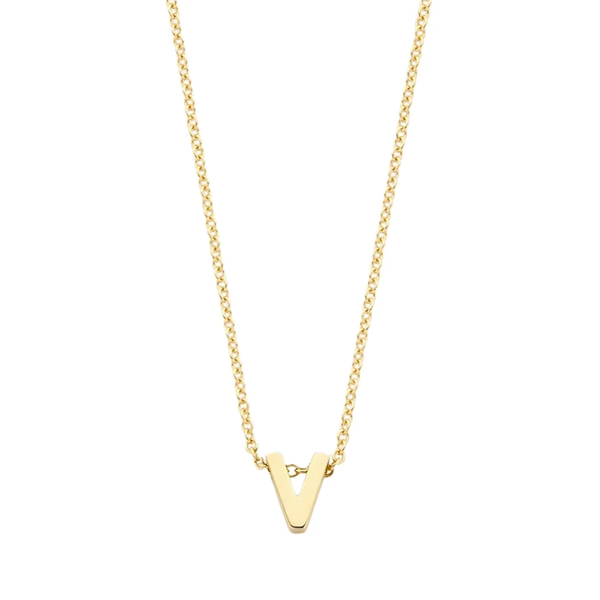 Blush Колие 14k, Буква V