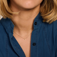 Blush Колие 14k, Буква V