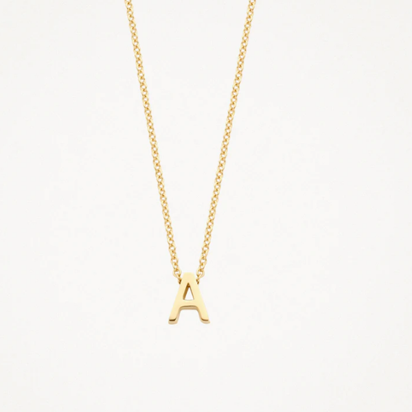 Blush Колие 14k, Буква A
