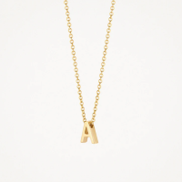 Blush Колие 14k, Буква A