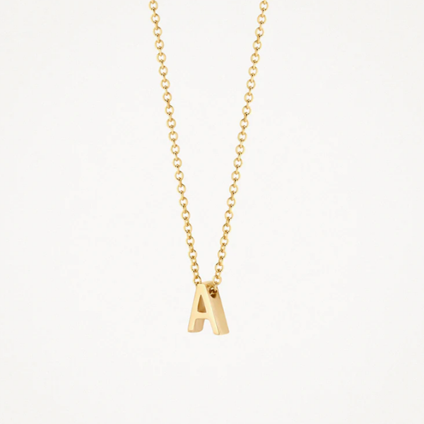 Blush Колие 14k, Буква A