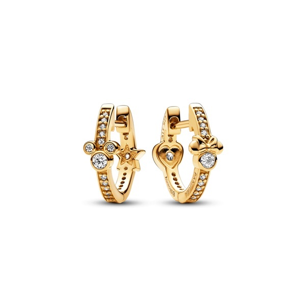 Disney x Pandora Обеци Обичта на Мини и Мики