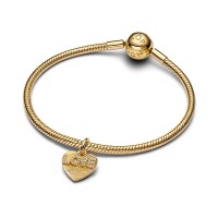 Pandora Висулка за гравиране Любовта ни свързва