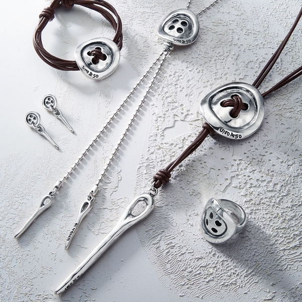 UNOde50 Обеци Needle And Button
